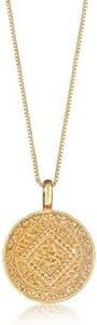 Elli Collana da Donna Ornamento Moneta Ciondolo piatto in Argento 925