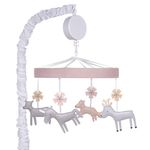 Trend Lab Forest Garden Baby Crib Mobile with Music, Crib Mobile Arm Fits Standard Crib Rails