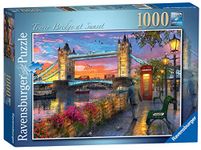 Ravensburger Tower Bridge of London at Sunset 1000 Piece Jigsaw Puzzle for Adults and Kids Age 12 Years Up