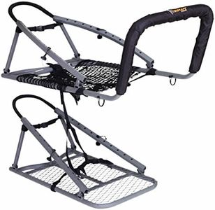 OL'MAN TREESTANDS Multi-Vision Climbing Stand, Steel Construction with 21" Wide Net Seat, Gray, One Size (COM-04)