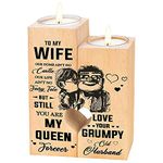 Candle Holders, Candlestick Holder Gift for My Girl, Wife, Friend, Wood Candle Holder Decor for Housewarming, Wedding, Anniversary Day, Birthday Day (Love)