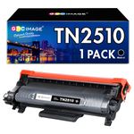 GPC Image TN2510 Toner Cartridge (1200 pages) Compatible with Brother TN-2510 DCP-L2627DWE L2660DW; MFC-L2860DWE L2800DW L2860DW L2827DWXL L2827DW L2827DWE Printer, 1 x Black