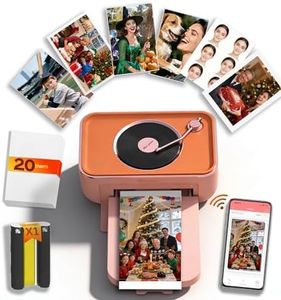 CP6000 4x6 Photo Printer, Wi-Fi Instant Phone Printer for iPhone Android, Full-Color Picture Printers with Bluetooth Speaker, Dye Sublimation, AR Video, 20 Sheets 1 Cartridge for Gift Home Use, Pink