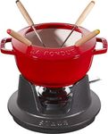 Staub Fondue Set with 4 Forks, Suit