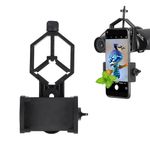 Telescope Phone Holder, Universal Binoculars/Microscopes Mobile Phone Photo Holders Mount Bracket for Bird Glasses, Monoculars, Binoculars, Astronomical Telescopes