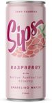 Sips Raspberry Sparkling Water Cans