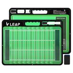 LEAP Coach Board Football Tactical Coaching Two Sides with Full & Half Court Feature Premium Dry Erase Tool Ice-Hockey Basketball Ice Hockey Soccer Baseball Volleyball for Community, High School Team