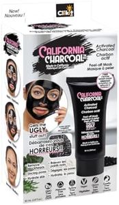 California Charcoal Activated Charcoal Mask, Blackhead Remover, Pore Minimizer, Deep Cleansing Black Mask (1 Pack)