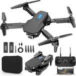AKSHAR ENTERPRISE Drone with 4K Camera Foldable – 1080P HD FPV Live Video, Smart Gestures Selfie, Altitude Hold, One-Key Takeoff/Landing, 3D Flips, Beginner Friendly, Kids and Adults, Portable Aerial Drone