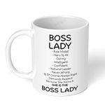 Akipi Boss Lady/The Office/Boss Lady Gifts/Best Boss Gifts for Women ARM123 Ceramic Coffee Mug 11oz