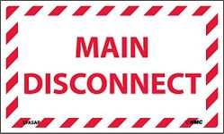 EPA5AP National Marker Main Disconnect Label (Pack of 5)