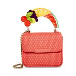 Betsey Johnson Fruity Handle Flap Bag, Red, Red, One Size