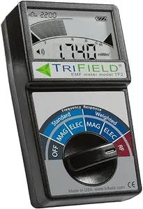 TriField EMF Meter Detects Radio, Magnetic & Electric Fields - For 5G, Cell Towers, WiFi, Bluetooth, Smart Meters