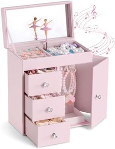 Lolalet Music Jewelry Box for Girls, Age 3-12 Years Old Kids -Ballerina