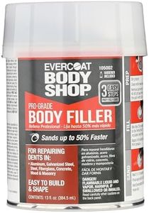 Evercoat Body Shop 105002 Pro-Grade Body Filler, Fast Drying and Lightweight Multipurpose for Dents in Aluminum, Fiberglass & More, Easy Mix Hardener Included 13 Fl Oz.