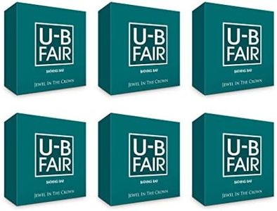 U-B Fair Bathing Soap Bar Nourishing Your Skin Daily With Glycerin, Aloe Vera, Coconut Oil & Almond Oil |Soaps For Bath 150gm (Pack Of 6)