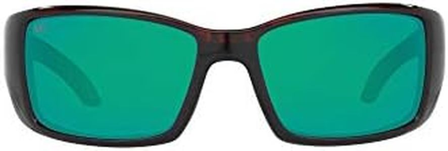 Costa Del Mar Men's Blackfin Polarized Round Sunglasses, Tortoise/Copper Green Mirrored Polarized 580g, 62 mm