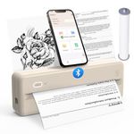 HPRT Portable Printers Wireless for Travel - MT810 Bluetooth Thermal Inkless Compact Printer, Paper Rolls Mobile Printing for Vehicles Office, Compatible with iPhone Android & Laptop