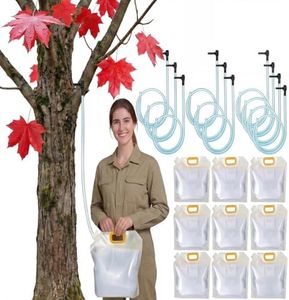 Maple Syrup Starter Kit & Maple Tree Tapping Kit - 10 Sets Complete System with Corrosion-Resistant Spiles, 3.28ft Tubing & 5L Bags | High-Yield Harvesting