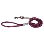 Coastal - K-9 Explorer - Reflective Braided Rope Snap Dog Leash, Orchid, 1/2" x 6'