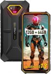 Ulefone Armor X13 Rugged Smartphone, 50MP+24MP Night Vision Camera, Octa-core 12GB RAM 64GB ROM, 6.52 inch Screen, 6320mAh Battery, Android 13 OS, Global Dual 4G, NFC/OTG/GPS/IP68/IP69K, Orange