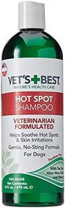 Vet's Best Hot Spot Itch Relief Shampoo for Dogs | Relieves Dog Dry Skin, Rash, Scratching, Licking, Itchy Skin, and Hot Spots | 16 Ounces