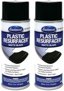Eastwood Plastic Resurfacer Matte Black Aerosol Spray Paint UV Resistant 11 oz | 2 Pack