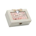 Cottage Garden Sister What A Blessing Natural Taupe Wood Locket Petite Music Box Plays How Great Thou Art