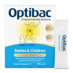Optibac Probiotics Babies & Children - Kids Probiotic + Vitamin D for Immune Support - Most Trusted By Parents - 90 Sachets