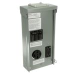 GE RV Outlet Box 70 Amp 120/240 Volt Unmetered with 50 Amp and 20 Amp GCFI Circuit Protected Receptacles