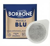 Caffè Borbone Blue Coffee Blend Compostable Pod — 150 x 44mm Paper Pods of Rich, Full-Bodied ESE Coffee Pods - Compostable Capsules Compatible with ESE and Pump Espresso Systems