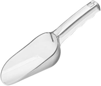 ICEVIVAL 12 Ounce Polycarbonate Utility Ice Scoop, No BPA Kitchen Food Candy Scoop with Ergonomically Handle for Ice Maker, Ice Cream, Pets Food, Coffee Beans (PC Clear)