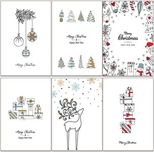 36 cartes de Noël écologiques en carton recyclé