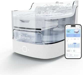 PETGUGU Cat Water Fountain App Monitoring/Ultra-Quiet/8 Layers Filtration/BPA-Free/Dogs Automatic Water Dispenser Water Fountains for Cats Wireless Pump,2.4G WiFi Cat Water Dispenser