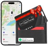 Wallet Tracker Card, Rechargeable Wallet Finder Thin GPS Item Locator Card Bluetooth Tracker, GPS Item Finder for Luggage, Purse, Keys, Smart Wallet Locator Works with Apple Find My, Waterproof