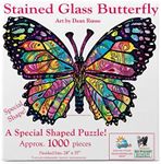 Stained Glass Butterfly Shaped 1000