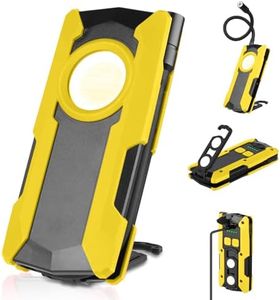 OTYTY Rechargeable LED Work Light, 40W 2000LM Magnetic Work Light Battery Powered Portable Flood Light with Gooseneck Flashlight for Car Repairing, Camping, Inspection