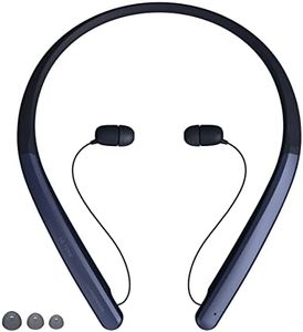 LG Tone Flex Wireless Bluetooth Stereo Neckband Headset HBS-XL7-32-Bit Hi-Fi DAC, Meridian Sound, Google Assistant (Navy)