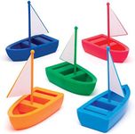 Baker Ross AW520 Make Your Own Boat Kit (Pack of 5) Craft kits for Kids, Party Fillers and Activities.