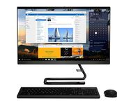 Lenovo IdeaCentre A340 23.8-inch FHD All-in-One Desktop (10th Gen Intel Core i5/8GB/512GB SSD/Windows 10/Office 2019/HD 720p Camera/Wireless Keyboard & Mouse/Business Black), F0E800VXIN