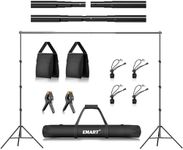 EMART Backdrop Stand Kit 2.6x3m / 8.5 x 10 ft, Adjustable Photography Muslin Background Support System for Photo Video Studio