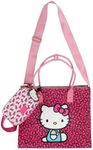 Bioworld Hello Kitty Bows 3-Piece Tote Travel Set With Crossbody Bag & Luggage Tag