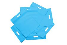 Krupa Enterprise 12x16(inch) Size D-Cut Cloth Carry Bag, Handle Bag, Shopping Bag, Daily use Bag, Gift Bag Completely eco Friendly Bag Pack of 50 Piece (Sky Blue)