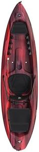 Pelican Seek 100X - Recreational Sit on top Kayak - Garnet - Lightweight Smart Design - Adjustable Ergoform™ Seating System - 10 ft