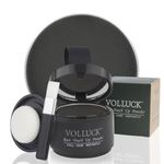 VOLLUCK Root Touch Up Hair Powder Root Cover Up Hairline Shadow Powder Stick, Root Touch Up for Thinning Hair for Women and Men, Bald Spots, Eyebrows, Beard Line (Black)