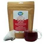 Organic Hibiscus Tea 50 bags by The Natural health Market • Roselle Tea Bags Produce a Vivid Red Tea • 100% Natural Hibiscus Flowers • Purple Hibiscus Plant