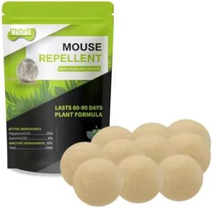 Nehaii Mouse Repellent, Mice Repellent Indoor/Outdoor, Peppermint Oil Rat Repellent, Peppermint Oil Mouse Repellent, Rat Deterrent,Rodent Repellent - 10Pcs