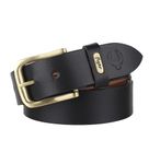 Flyer Oversize Belt For Men Waist 44 To 70 Inches Leather Xxxl Extra Large Plus Size (Formal/Casual) (Colour-Black) (Size-58) Bl908