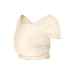 Ergobaby Baby Sling for Newborns from Birth up to 11.3 kg, Aura Knit Sling wrap Made from Recycled Fabrics, Elasticated and Breathable, Unisex Sling wrap, Cream