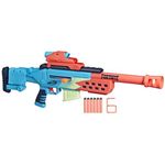 Nerf Fortnite Storm Scout Blaster, Removable Nerf Scope, 6-Dart Clip, 6 Elite Nerf Darts, Bolt Action, Nerf Blaster for Outdoor Games